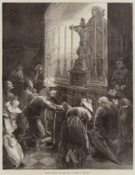 Antes de partir para la guerra, una escena en Bretaña